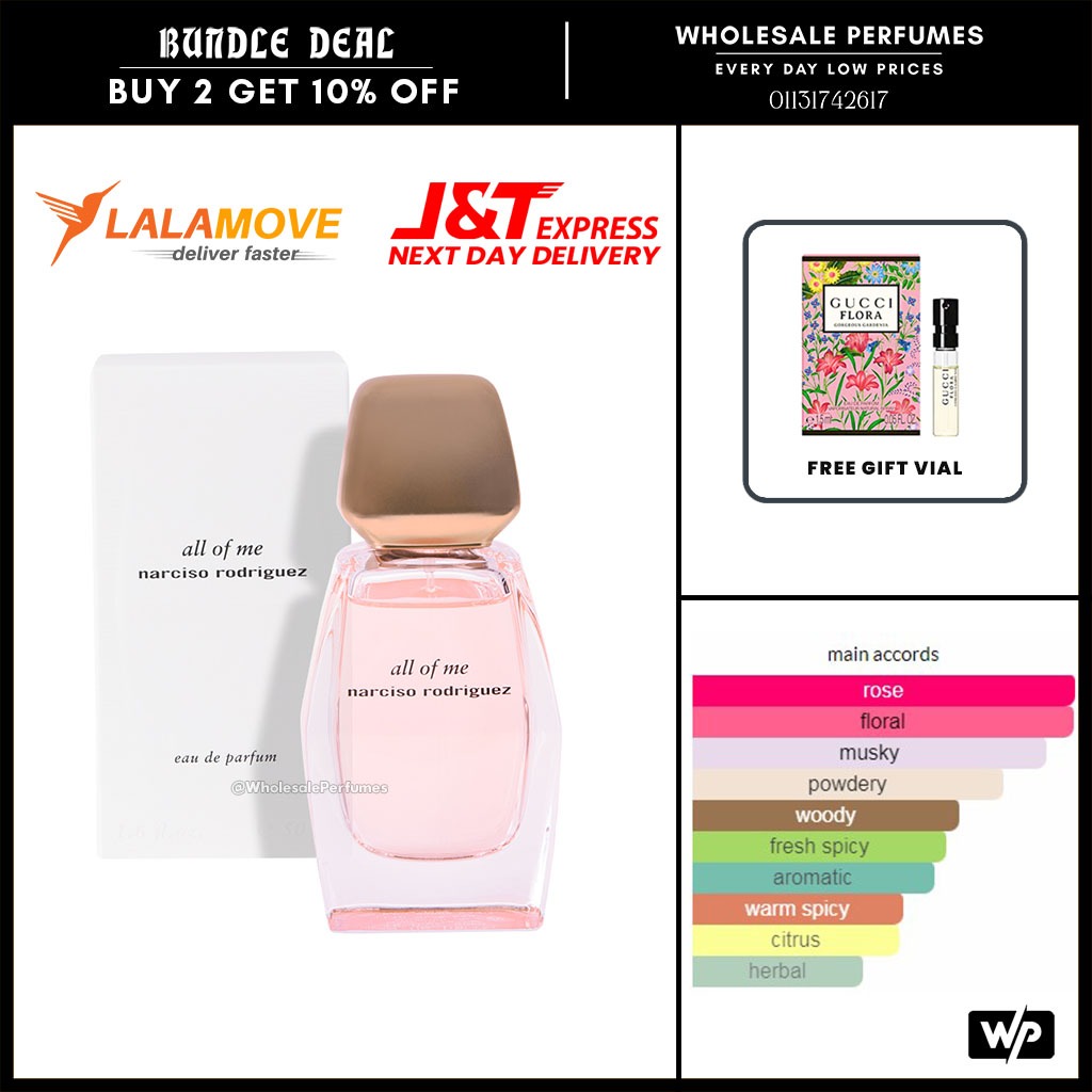 ORIGINAL NARCISO RODRIGUEZ ALL OF ME EDP 90ML FOR WOMEN