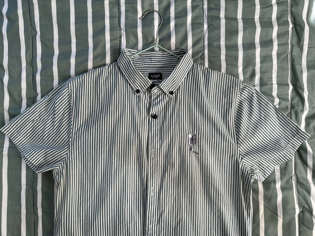 Oxygen Striped Shirt, Men's Fashion, Tops & Sets, Formal Shirts on ...