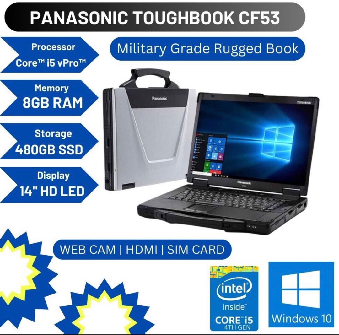 PANASONIC TOUGHBOOK LET'S NOTE CF-RZ6 RZ CORE i5 8gb 256gb ssd JAPAN