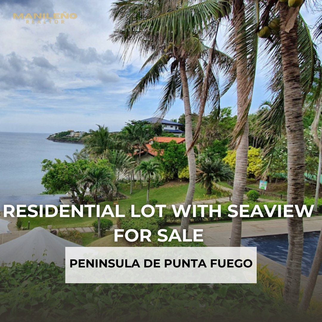 Peninsula de punta fuego corner lot for sale with sea view batangas ...