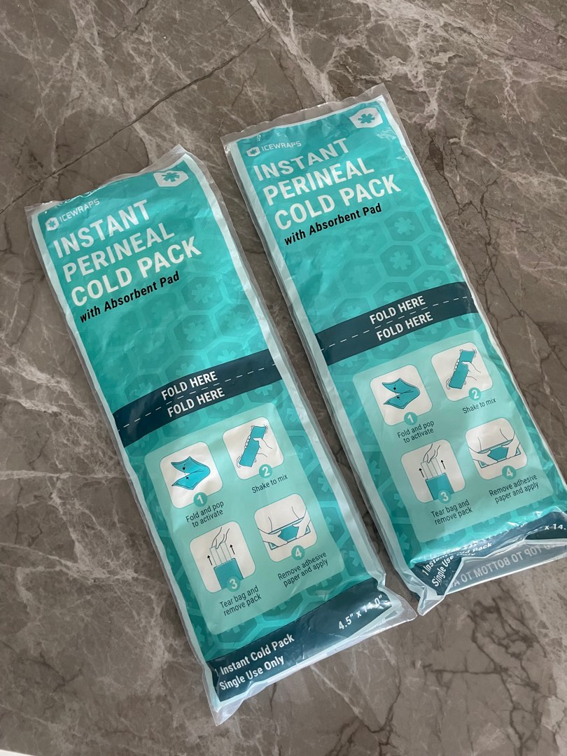 ICEWRAPS Instant Perineal Cold Pack - 2 in 1 Absorbent Maxi Pad