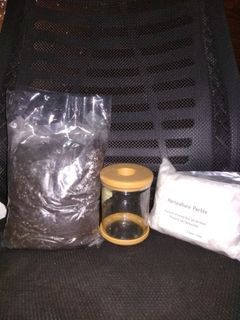 Perlite, Pot, Aroid Mix