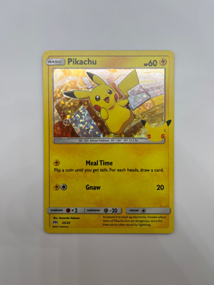 Pikachu Holo McDonald 25th, Hobbies & Toys, Toys & Games on Carousell