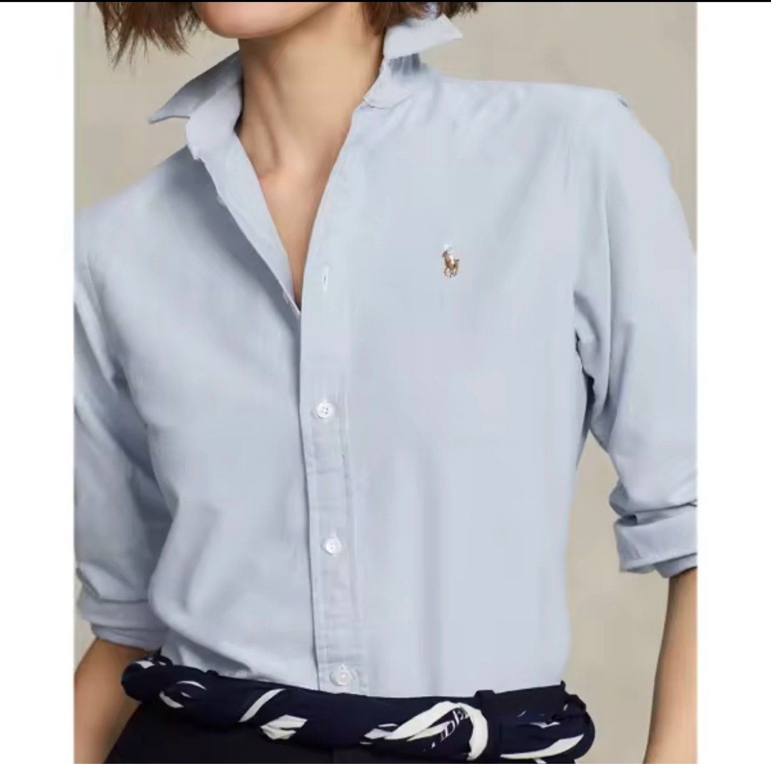 Ralph lauren womens oxford classic fit button down shirt online