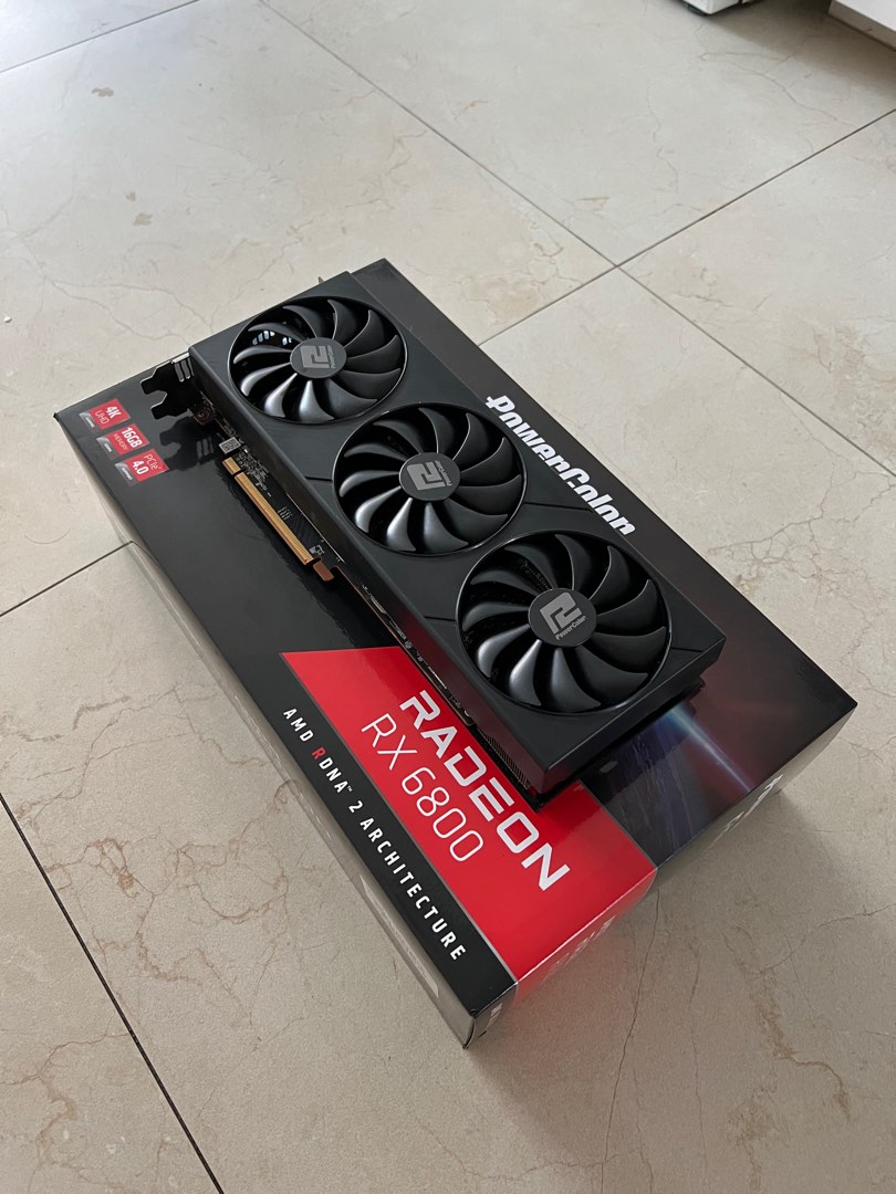 Powercolour Radeon RX 6800 16GB OC Graphics Card GPU, Computers & Tech ...
