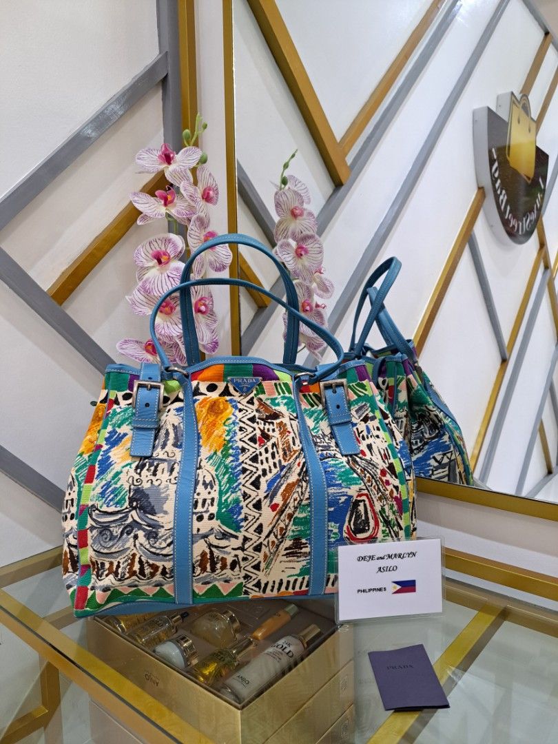 Prada Limited Edition Multicolor Venice Tote Bag