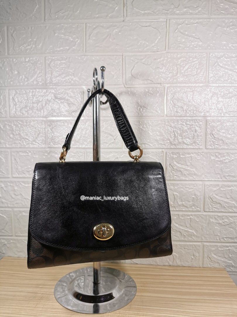 Preloved Top Handlebag COACH *Tilly Top Handle with Signature
