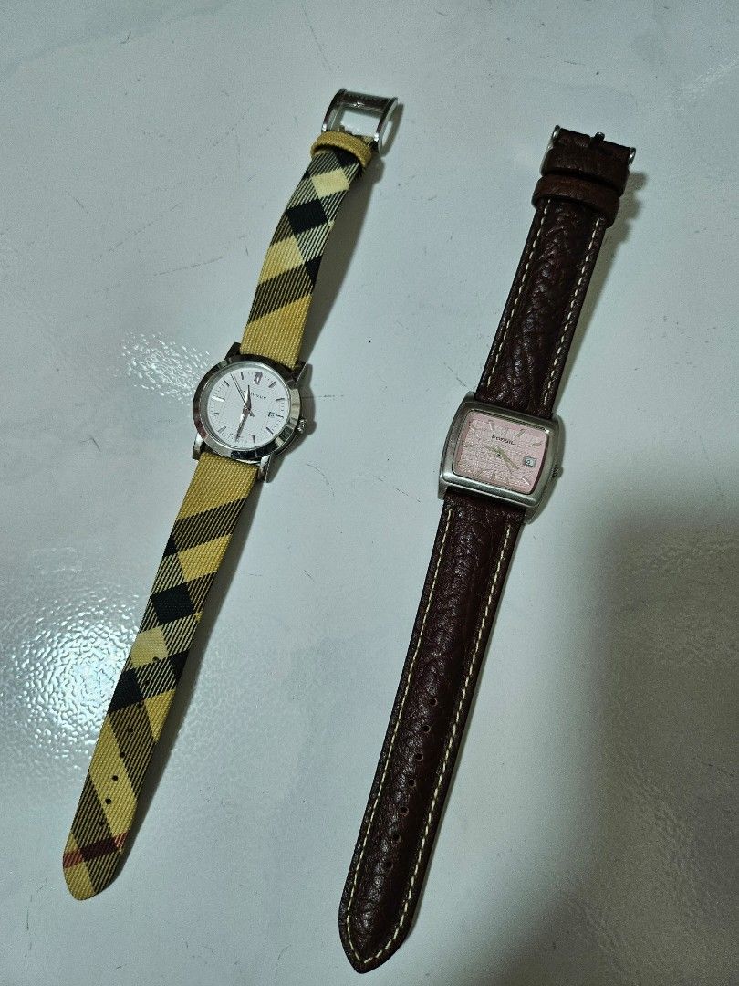 Preloved watches Burberry and Fossil