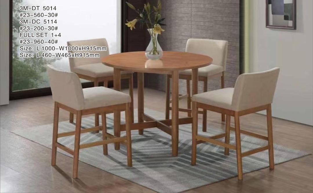 Pub Table with 4 Chairs Furniture Home Living Furniture Tables Sets on Carousell