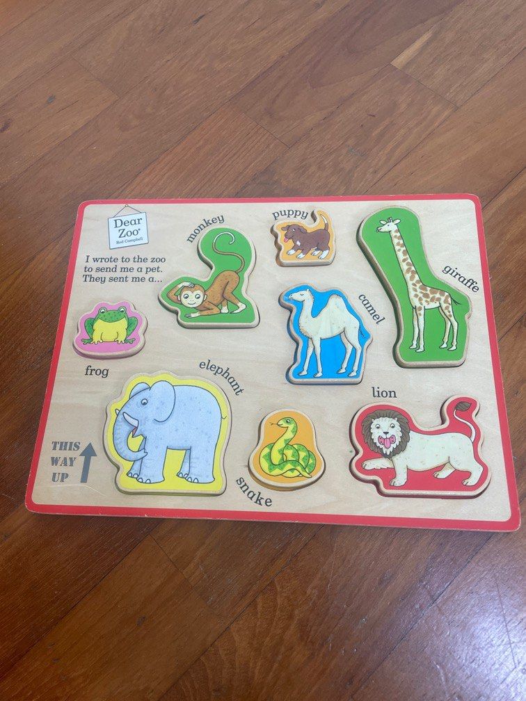 Dear zoo 2025 wooden puzzle