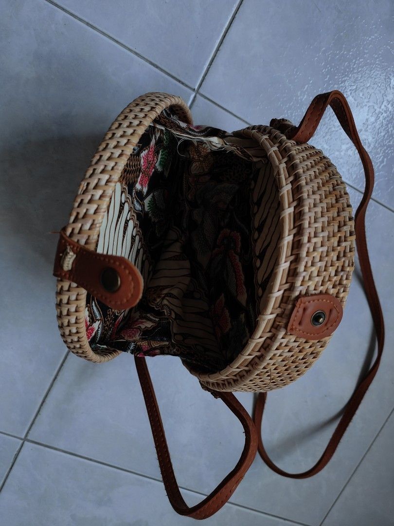 Wicker hotsell side bag