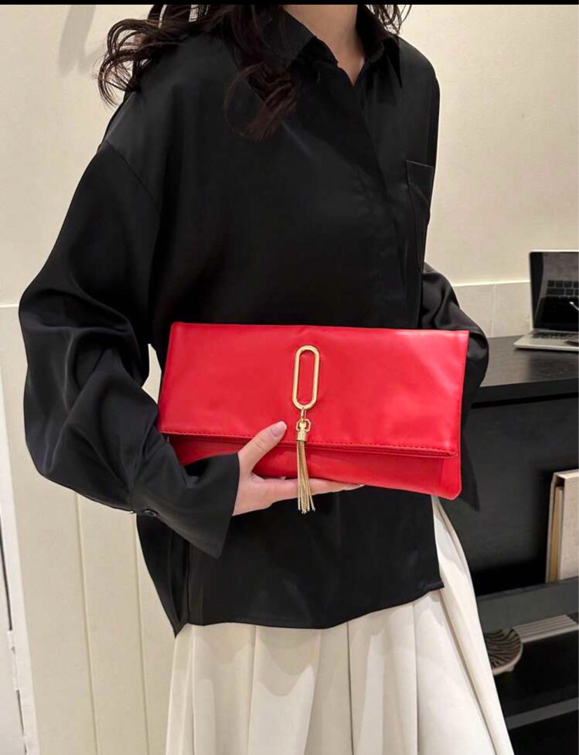 Red clutch shop