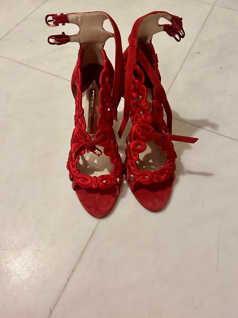 Red Sophia Webster heel shoes like new