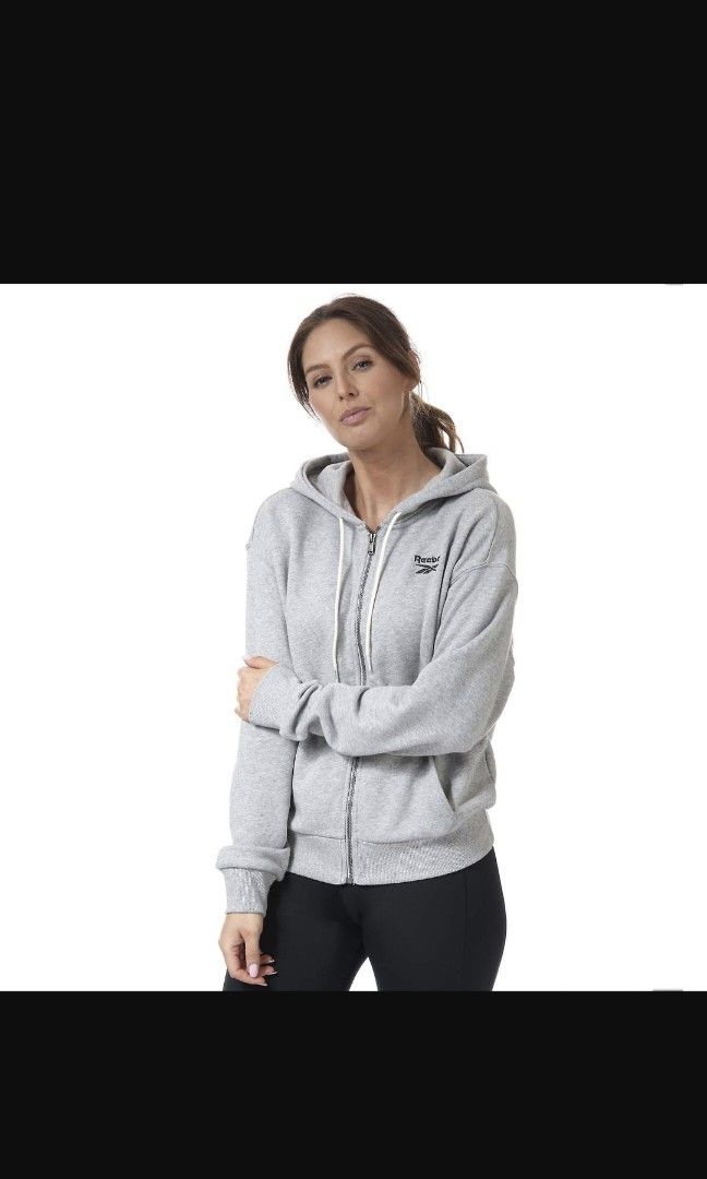 Reebok deals gray hoodie