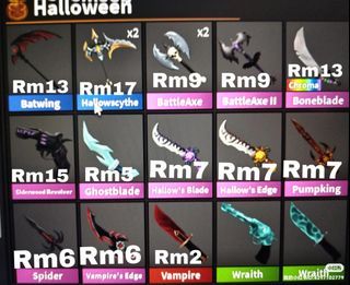MM2 Set Bundle 🌟CANDY SET-BATWING SET All In The Picture Cheap