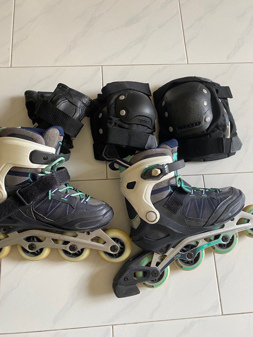 Rollerblades + gear, Sports Equipment, Sports & Games, Skates, Rollerblades & Scooters on Carousell