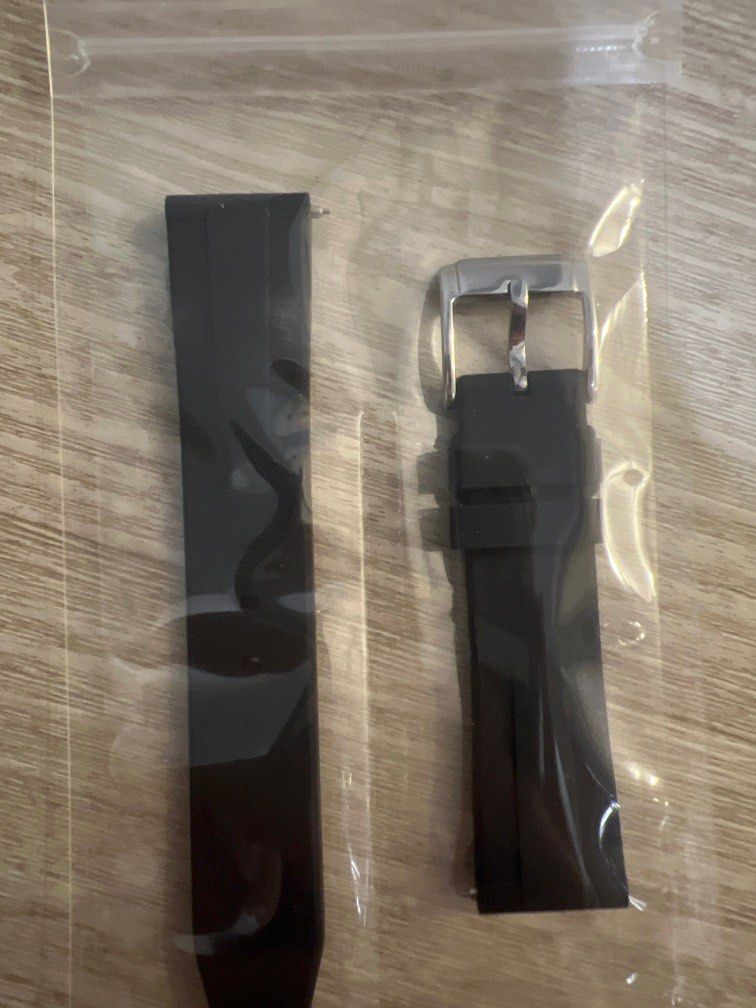 Discounted Wholesale Rubber 20 mm Watch Strap ZC-20SLK-BLACK_K0014494 main image 0