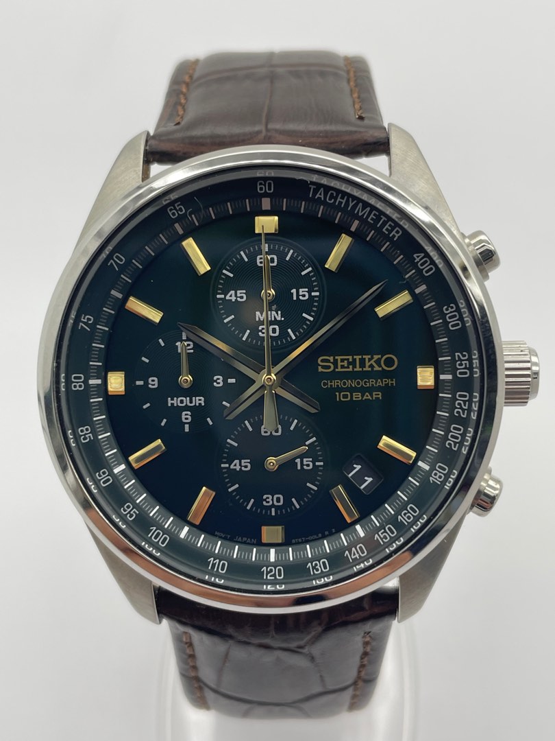Seiko SSB385P1 41.5mm Quartz Chronograph Watch Men s Fashion
