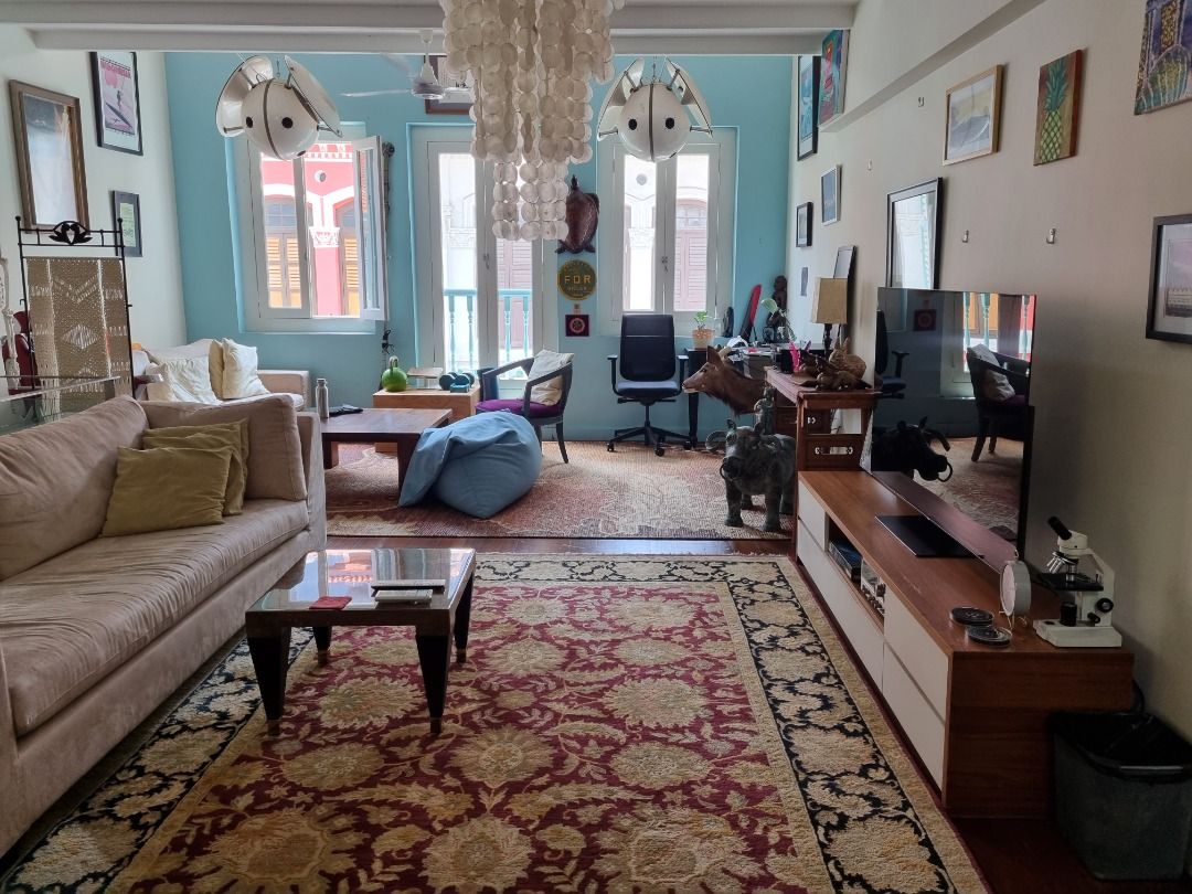 Separate bed in shared loft room in a shophouse Outram Park MRT