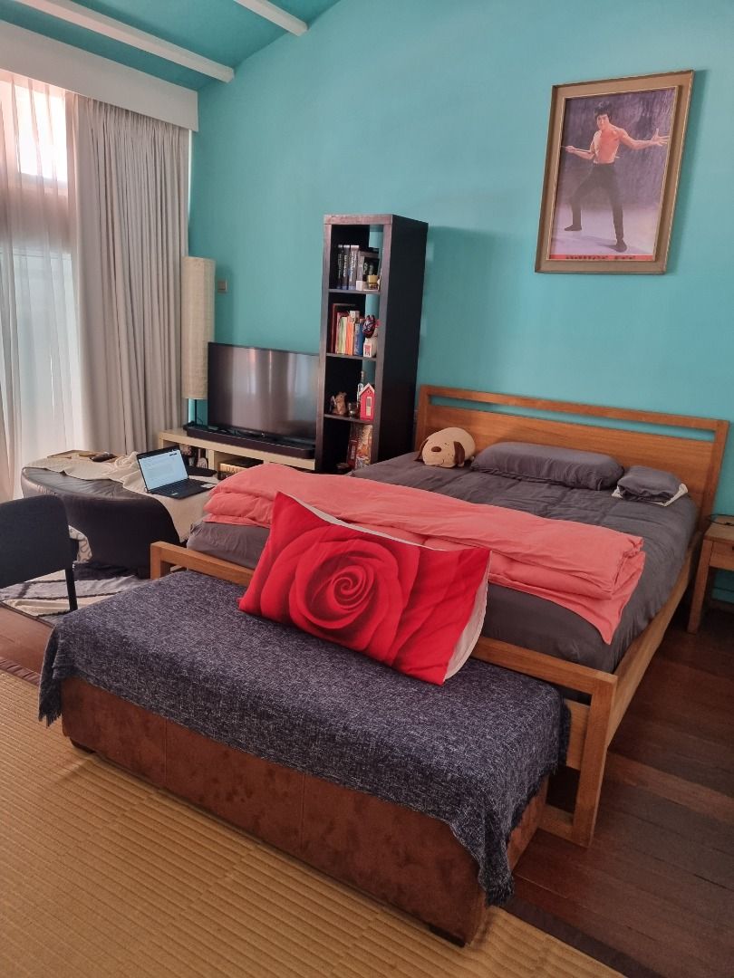 Separate bed in shared loft room in a shophouse Outram Park MRT