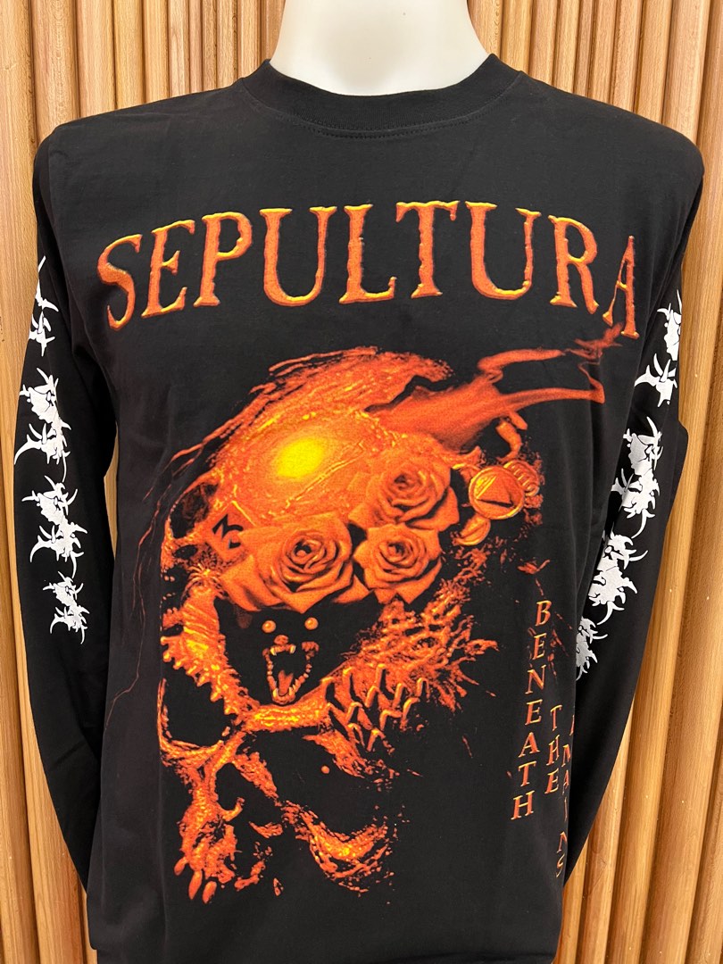 Sepultura beneath the remains long sleeve rock t shirt Men s