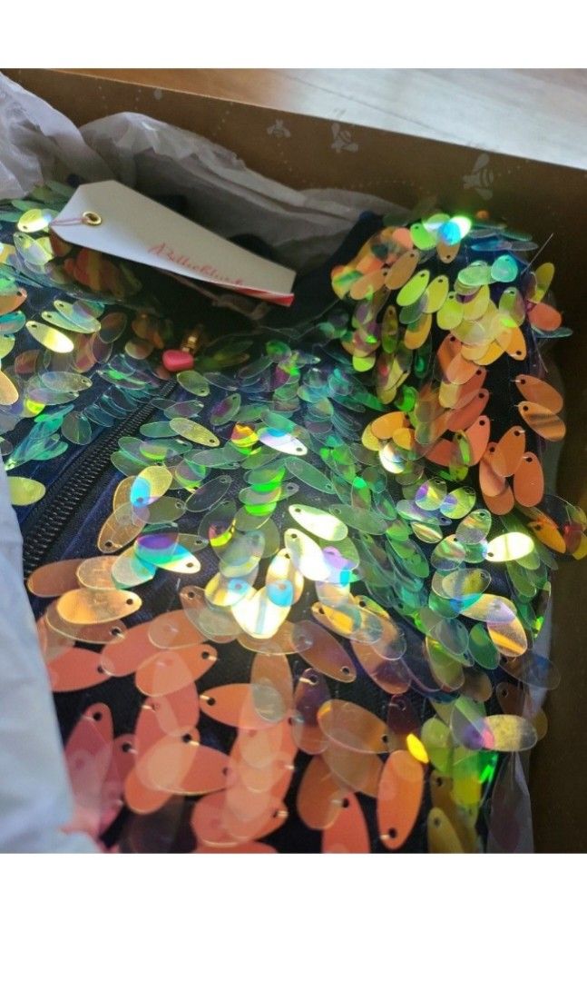 Sequins jacket (Category: Babies & Kids Fashion) located in Singapore. Submitted by jodi (Listing ID 1265000375, Image 5). Description: brand new billie blush sequins jacket. the perfect gift this holiday season #xmas.