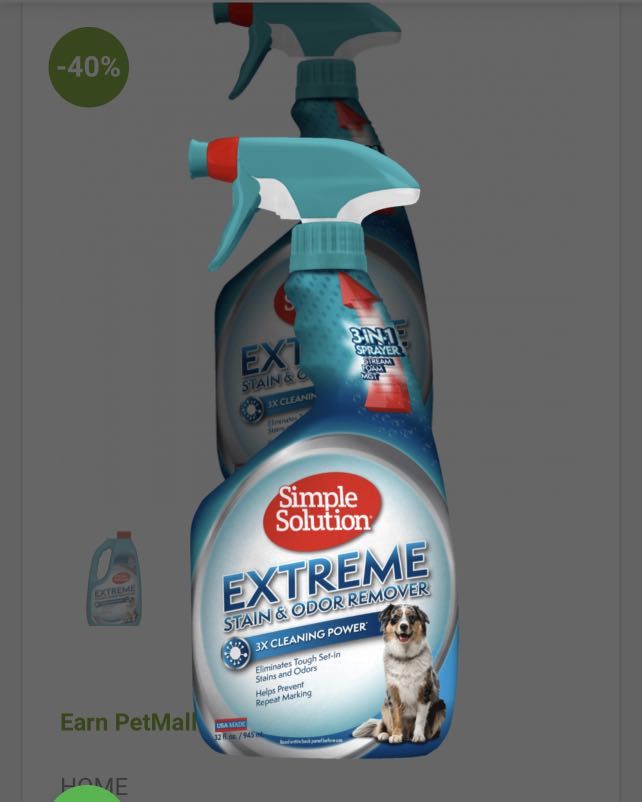Simple solution stain and odour remover spray, Pet Supplies, Homes