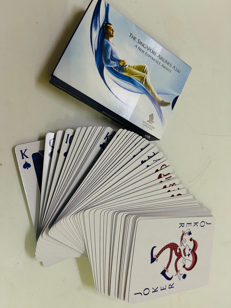 Singapore Airlines Poker Cards, Hobbies & Toys, Toys & Games on Carousell