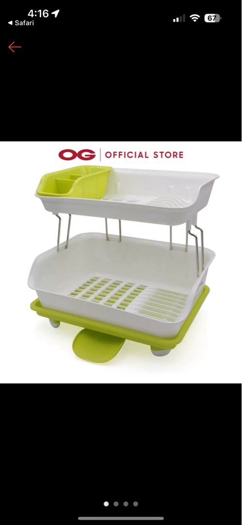 Smart home 2 tier dish drying rack, Furniture & Home Living ...