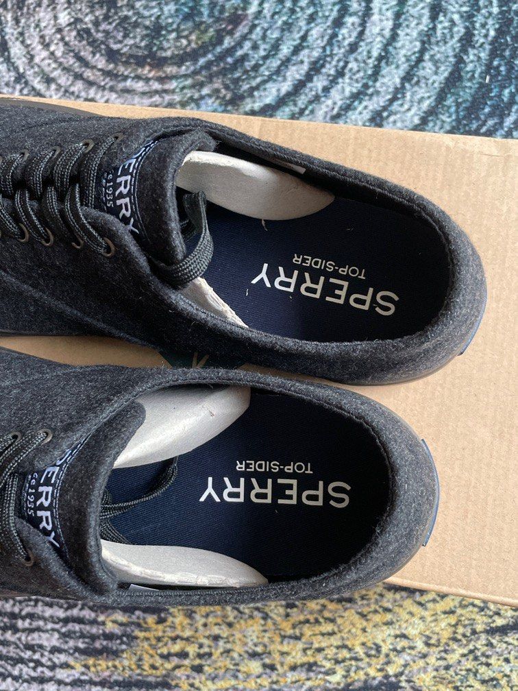 Sperry Captain s CVO Shoes Wool Black Color Size US 9.5 School Work