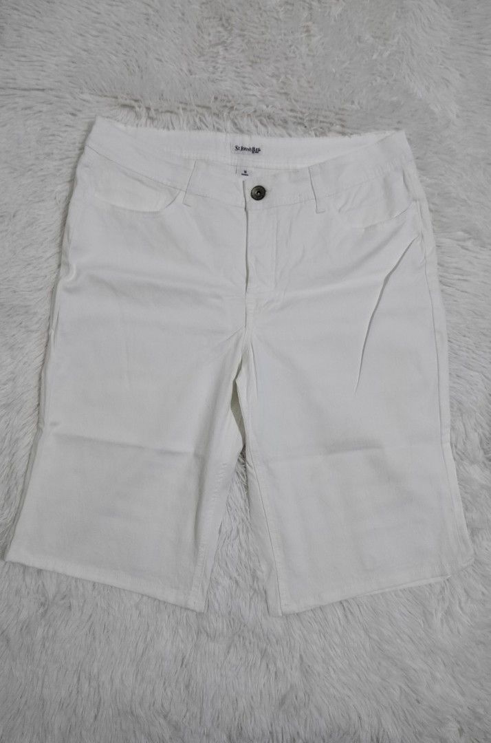 St. John s Bay Plus Size White Bermuda Shorts