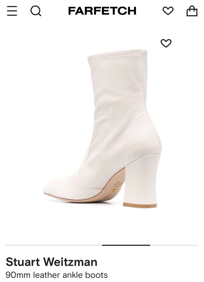 Stuart weitzman clinger bootie white store