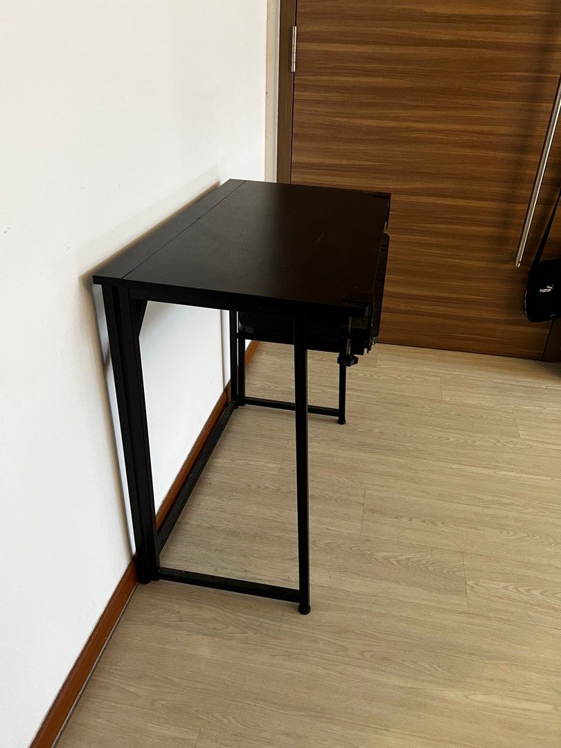 Study table with retractable keyboard drawer, Furniture & Home Living ...