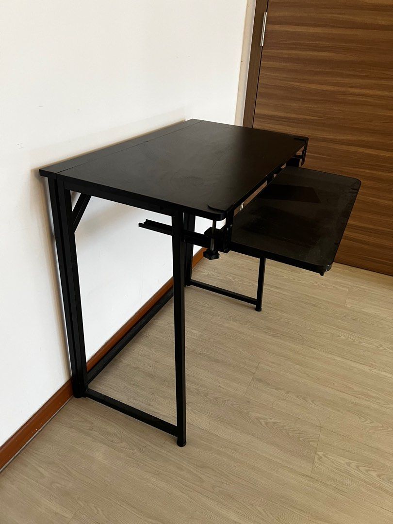 Study table with retractable keyboard drawer, Furniture & Home Living ...