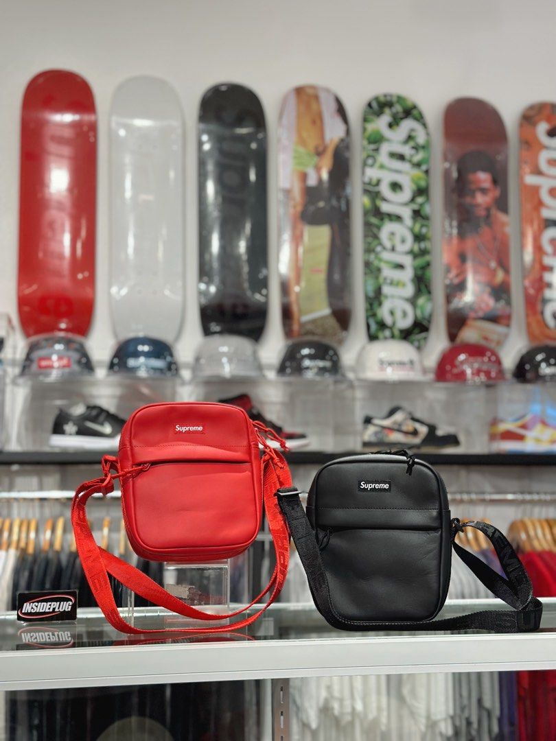 Supreme Leather Bag Luxury Bags Wallets on Carousell