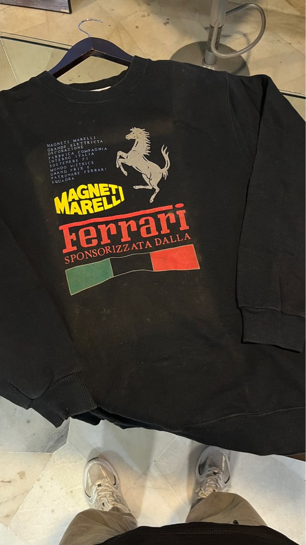 MAGNETI MARELLI FERRARI VINTAGE SWEATSHIRT Men s Fashion