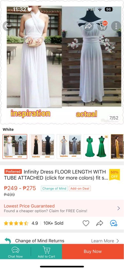 Teal blue infinity dress deals