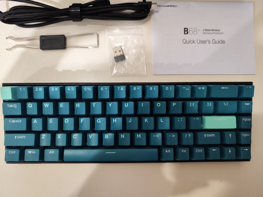 Techware Keyboard 68 Tecware B68+ Mechanical Keyboard, Computers & Tech, Parts & Accessories ...