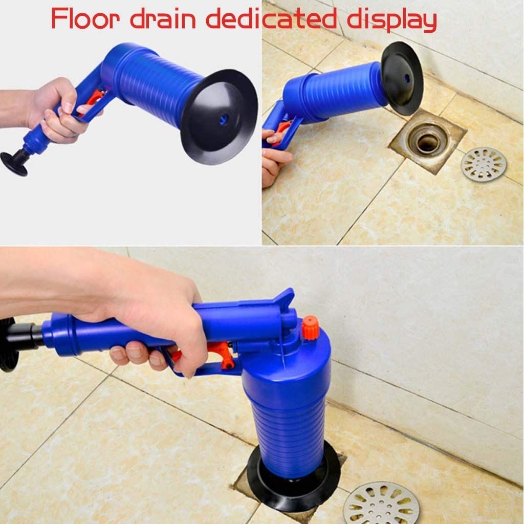 Toilet Air Pump Pressure Plunger Kits Bathroom Drain Clog Remover ...
