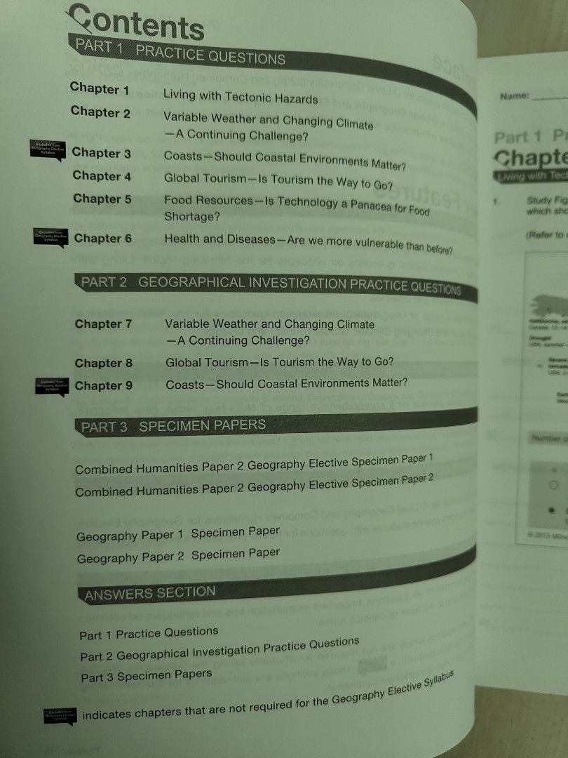 topical pure geography exercise book, Hobbies & Toys, Books & Magazines, Assessment Books on