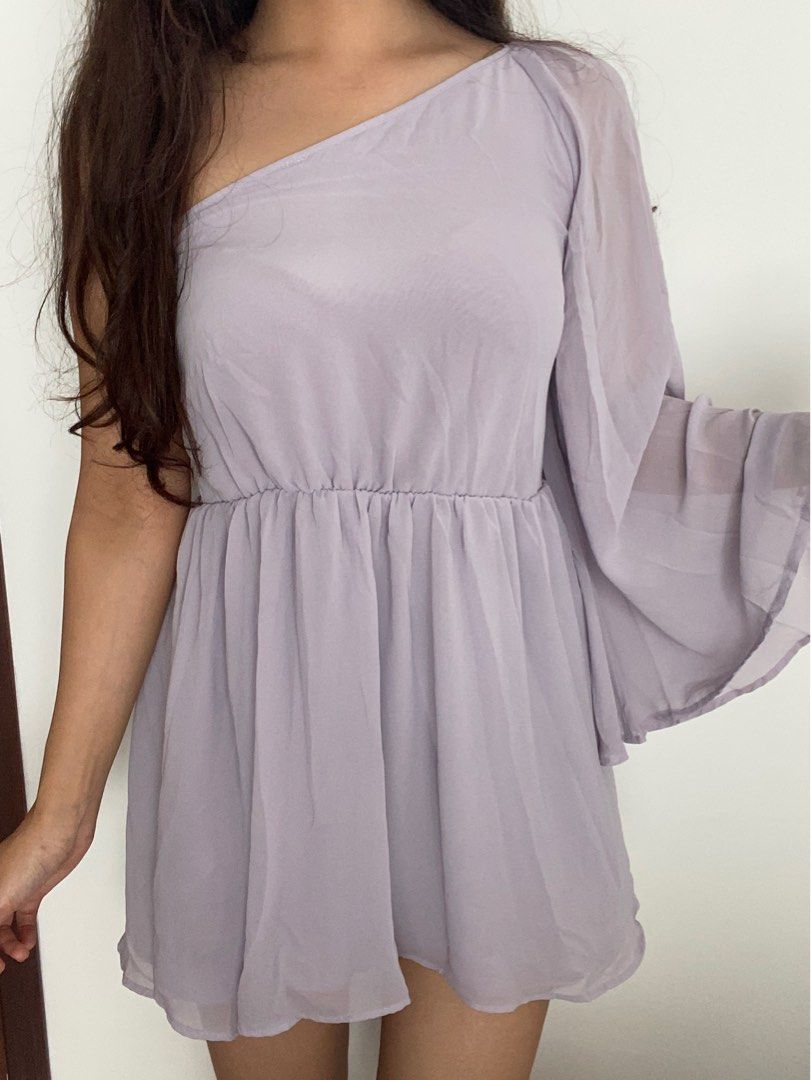 Topshop one shoulder dress hotsell