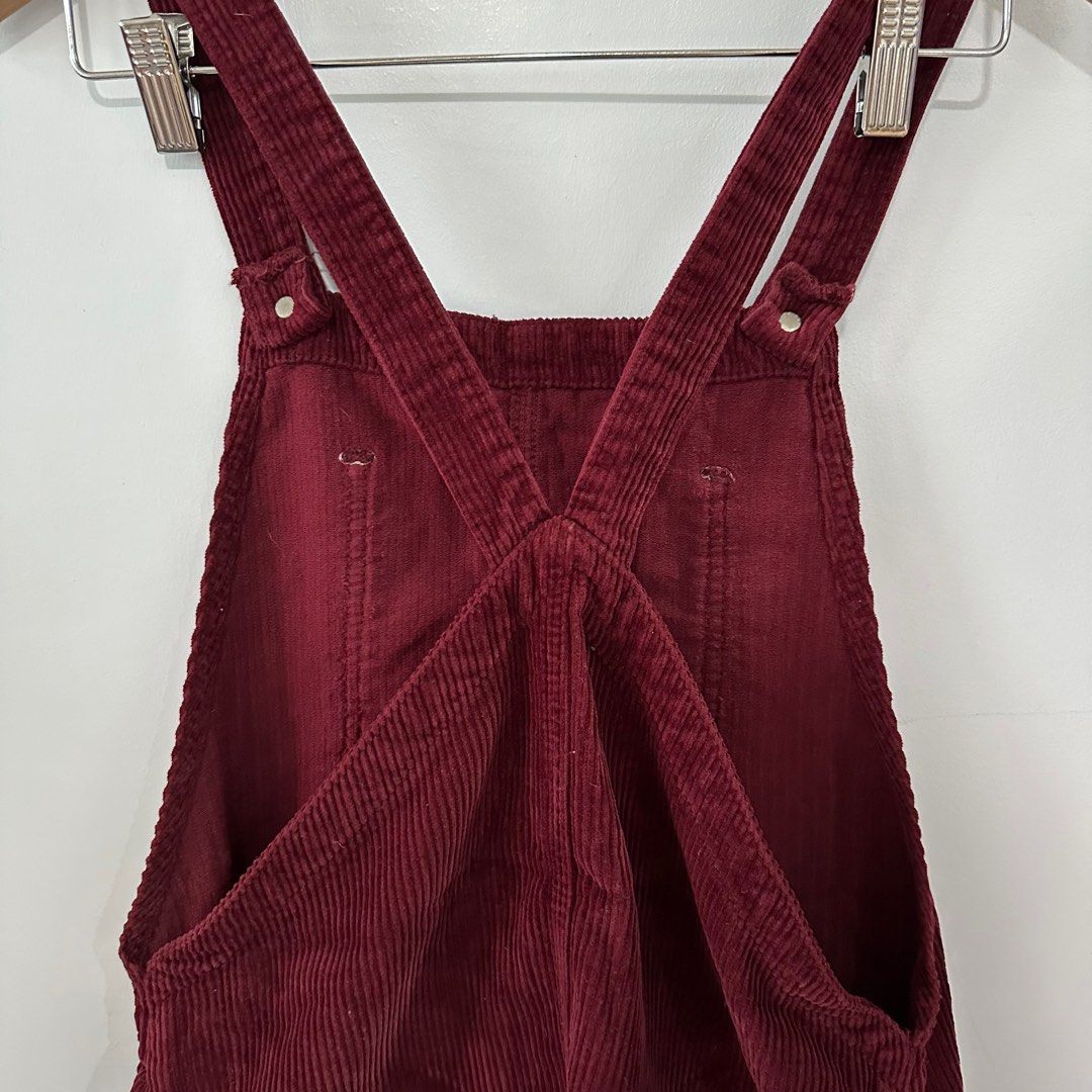 Topshop red cheap cord dress