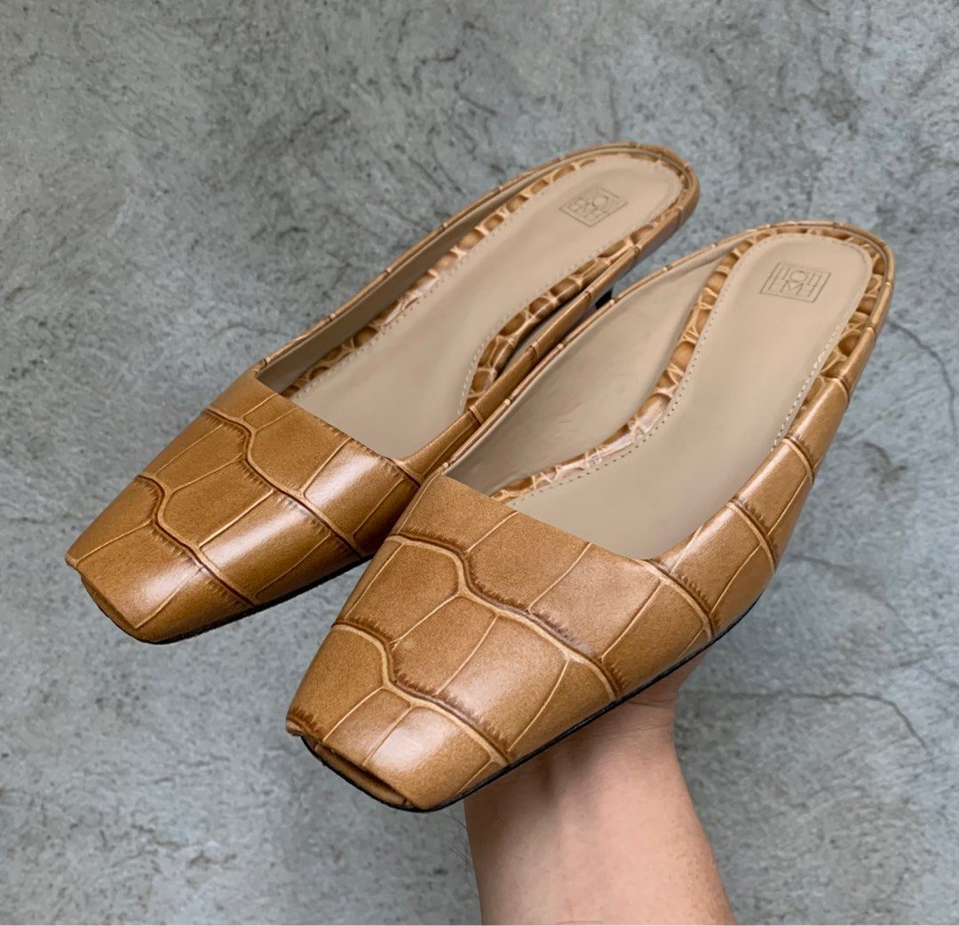 TOT ME THE MULE IN BEIGE CROCO