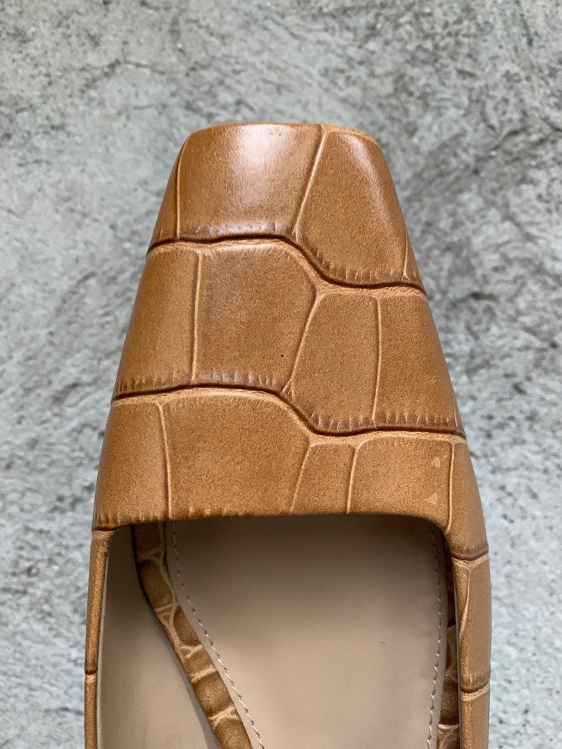 TOT ME THE MULE IN BEIGE CROCO