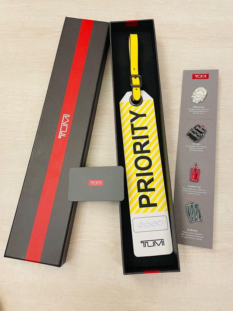 Tumi priority luggage tag 2025