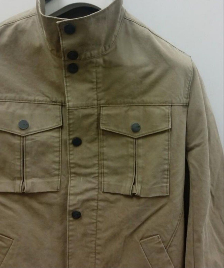 UGG Mens Waxed Cotton Field Jacket Cohen Dark Khaki Workwear UGG