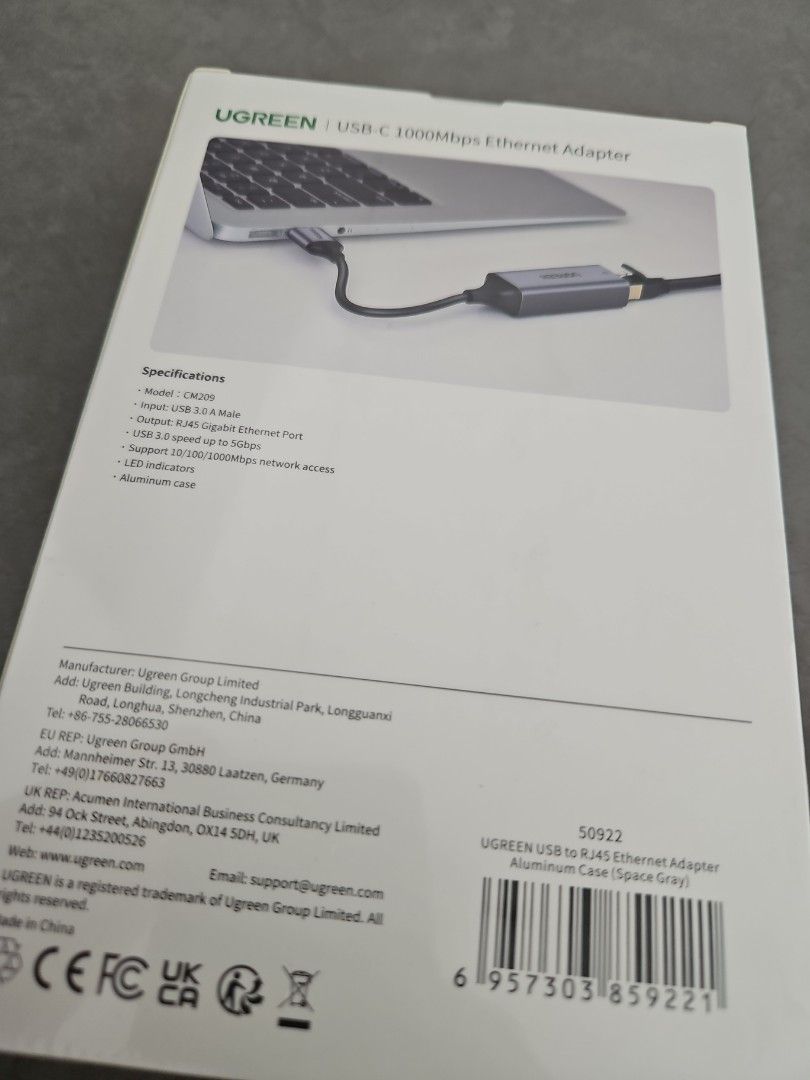 UGREEN USB-C Ethernet Adapter, Computers & Tech, Parts & Accessories ...