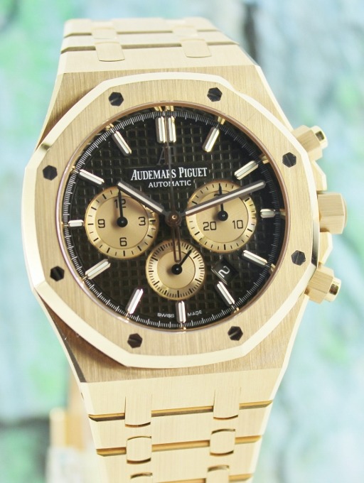 UNPOLISHED AUSEMARS PIGUET 18K ROSE GOLD ROYAL OAK CHRONOGRAPH