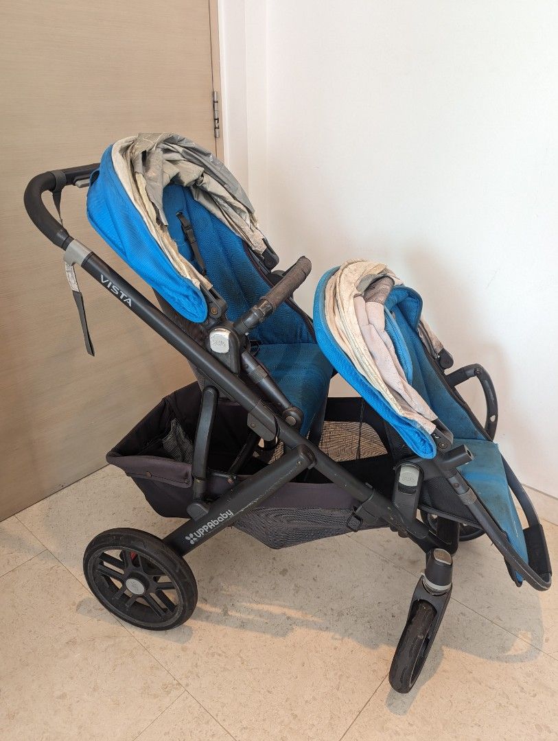 Uppa vista double online pram