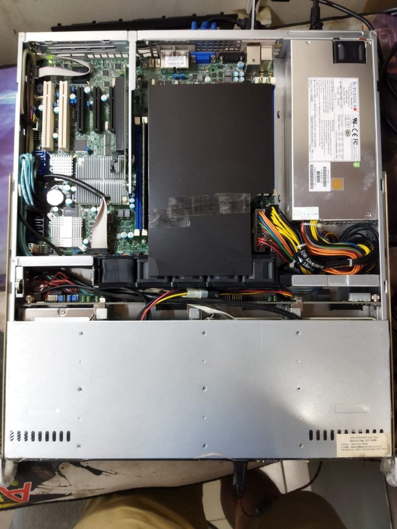 【Used】Serverware Server (Category: Office & Business Technology) located in Kuala Lumpur. Submitted by efactoryentsb (Listing ID 1265077849, Image 1). Description: ServerWare Specification: - SuperMicro X8 DTL - Processor: XEON E5606 x 2 - Ram: 4G x 4(16G) - Capacity: *HDD 300GB x 1(Cheetah 15k.7 SAS) *64GB x 1(Kingston SSD) * Rm950/unit * 1 Week warranty.